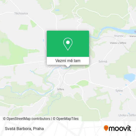 Svatá Barbora mapa