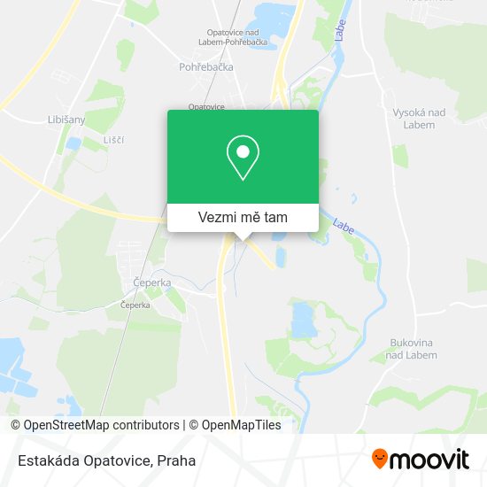 Estakáda Opatovice mapa