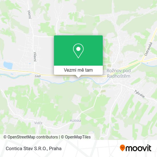 Contica Stav S.R.O. mapa