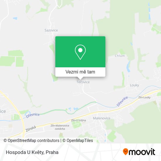 Hospoda U Květy mapa