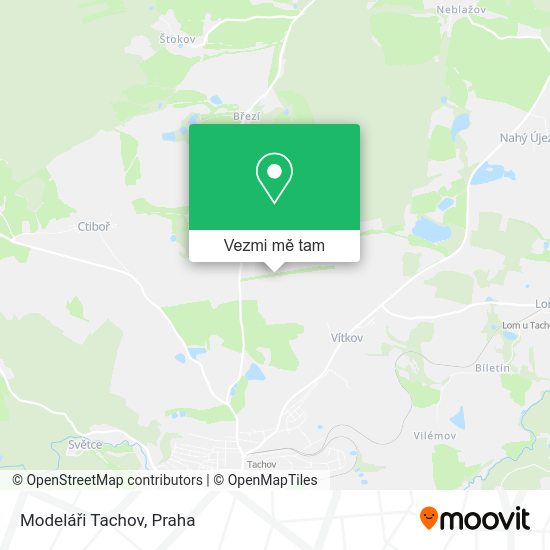 Modeláři Tachov mapa