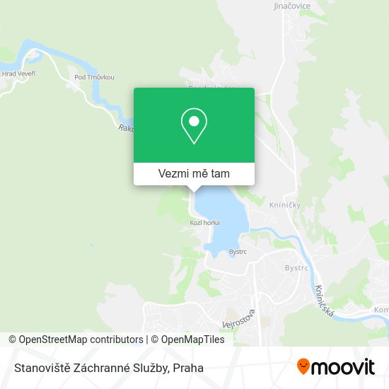 Stanoviště Záchranné Služby mapa