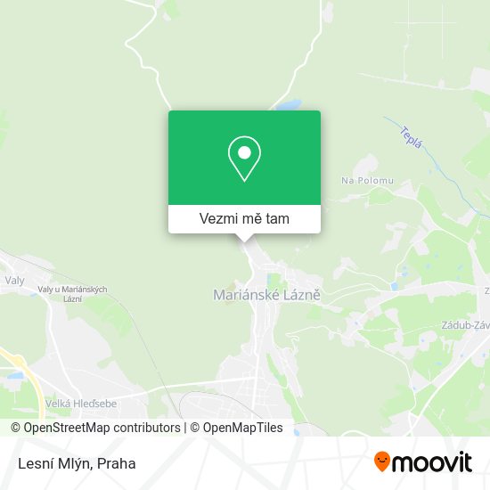 Lesní Mlýn mapa