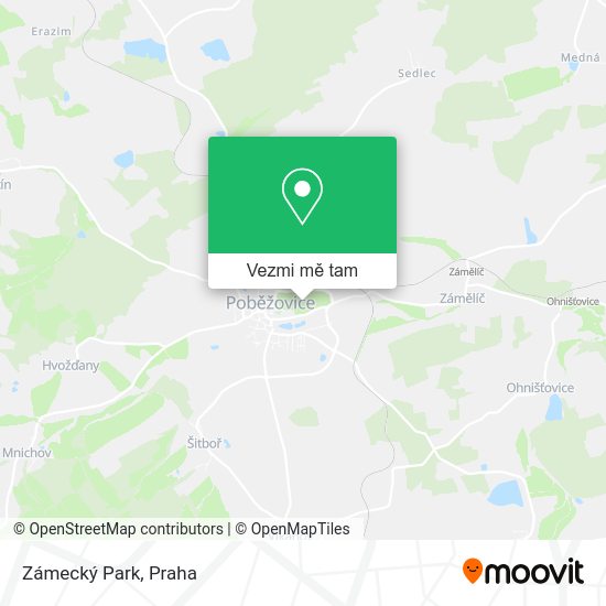 Zámecký Park mapa