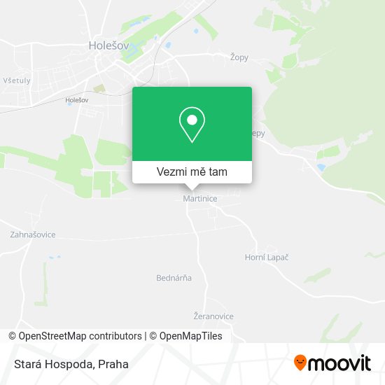 Stará Hospoda mapa