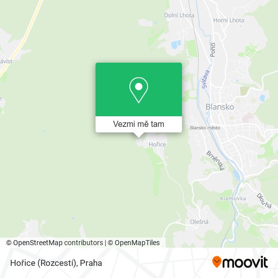 Hořice (Rozcestí) mapa