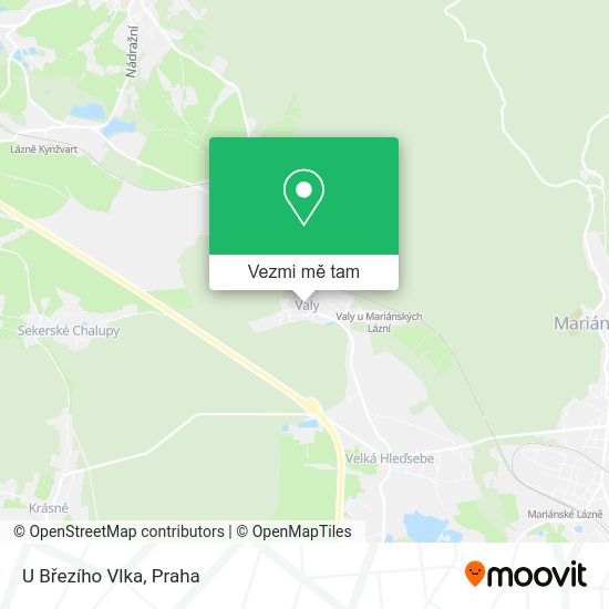 U Březího Vlka mapa