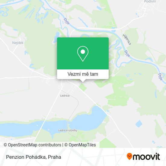 Penzion Pohádka mapa