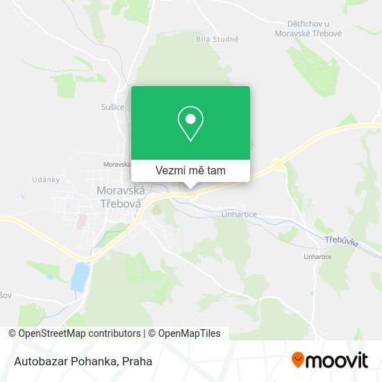Autobazar Pohanka mapa