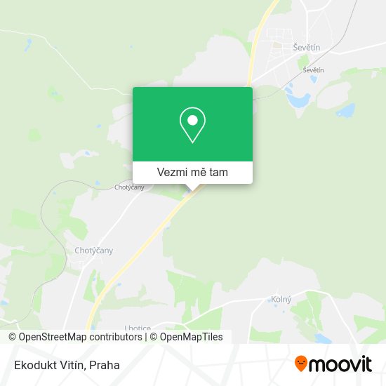 Ekodukt Vitín mapa