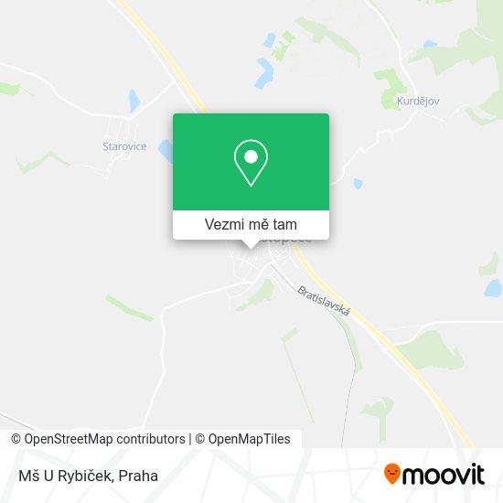 Mš U Rybiček mapa