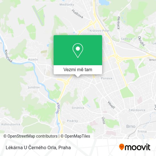 Lékárna U Černého Orla mapa