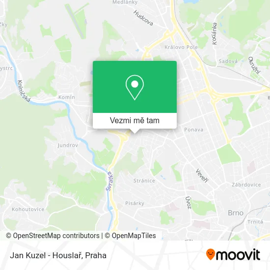 Jan Kuzel - Houslař mapa