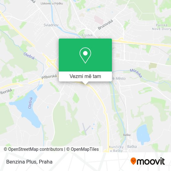Benzina Plus mapa