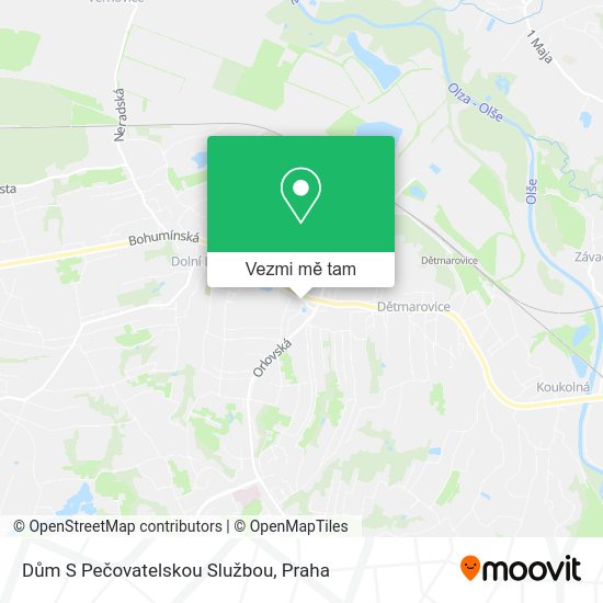 Dům S Pečovatelskou Službou mapa