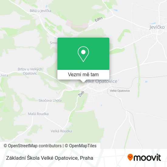 Základní Škola Velké Opatovice mapa
