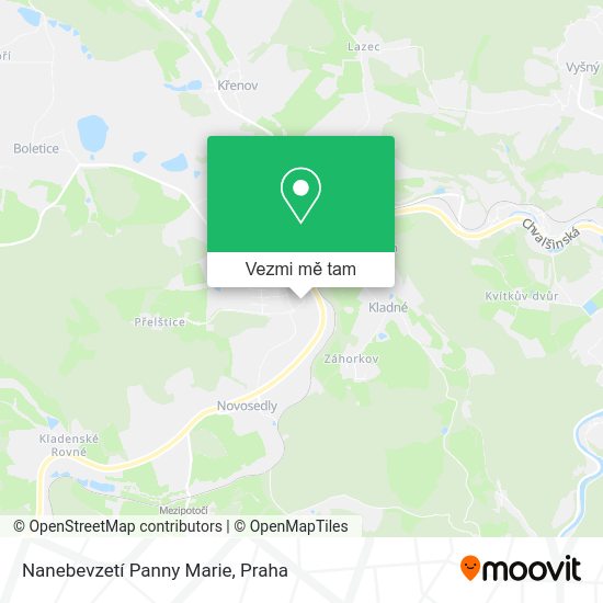 Nanebevzetí Panny Marie mapa