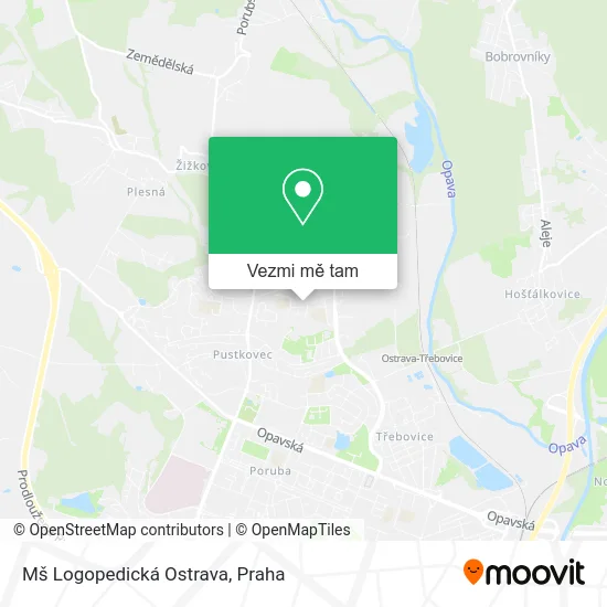 Mš Logopedická Ostrava mapa