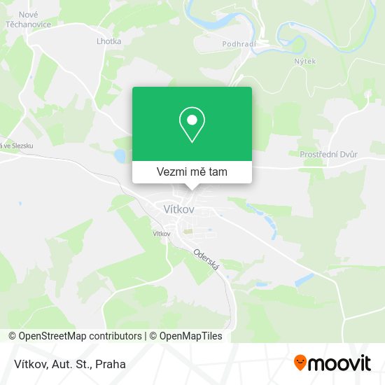 Vítkov, Aut. St. mapa