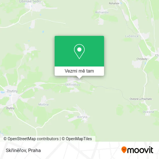 Skříněřov mapa