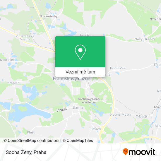 Socha Ženy mapa