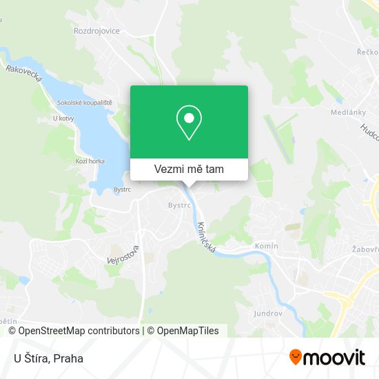 U Štíra mapa