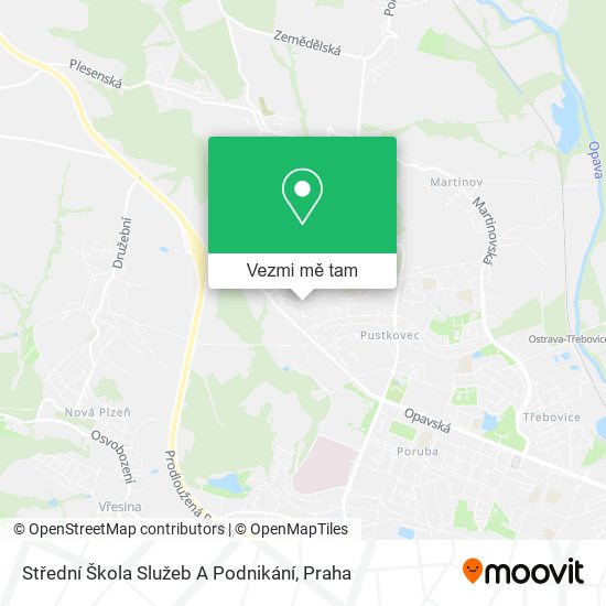 Střední Škola Služeb A Podnikání mapa