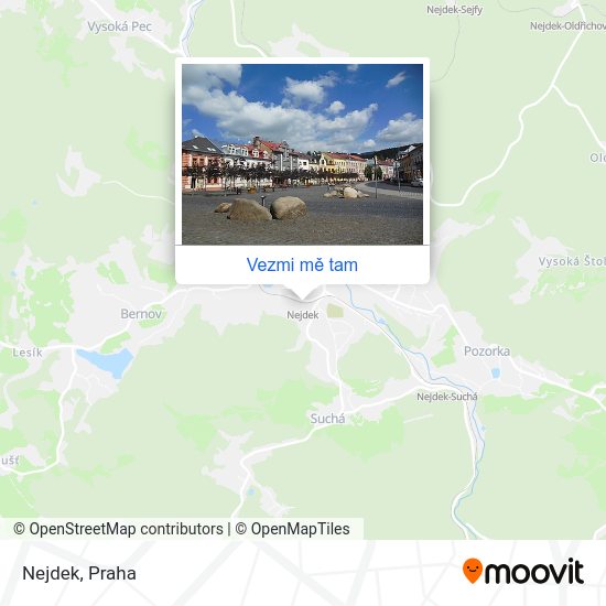 Nejdek mapa