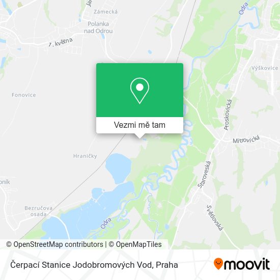 Čerpací Stanice Jodobromových Vod mapa
