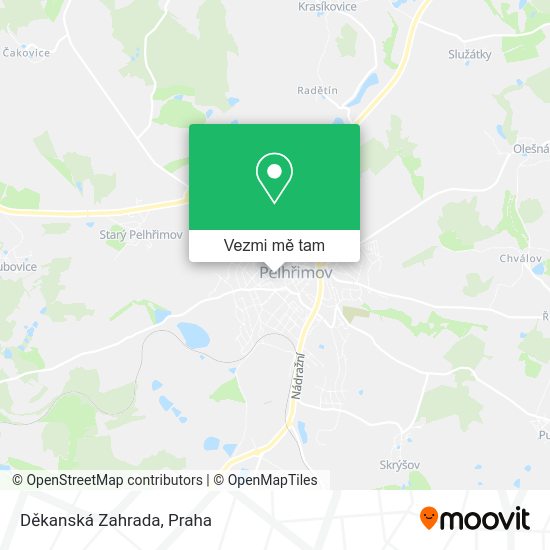 Děkanská Zahrada mapa