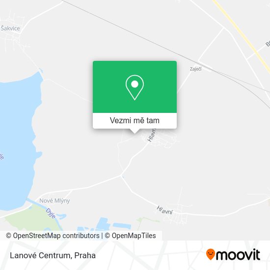 Lanové Centrum mapa