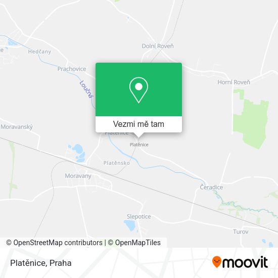 Platěnice mapa