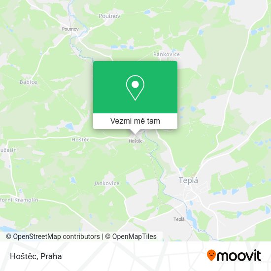 Hoštěc mapa