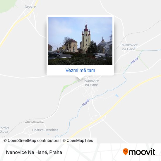 Ivanovice Na Hané mapa