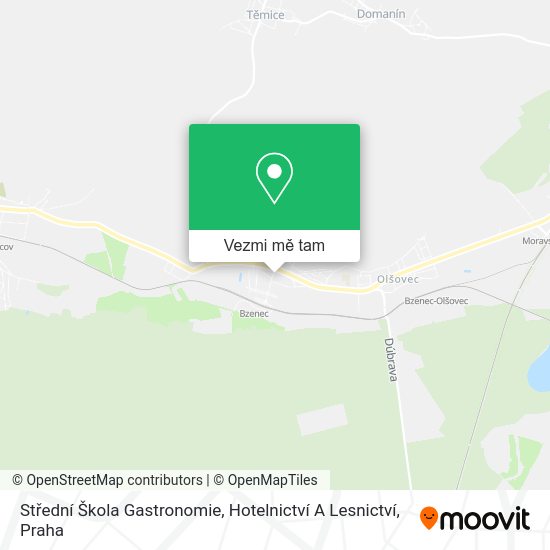 Střední Škola Gastronomie, Hotelnictví A Lesnictví mapa