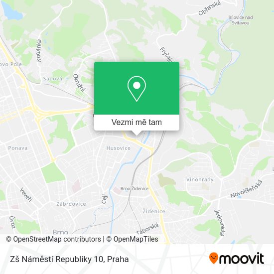 Zš Náměstí Republiky 10 mapa