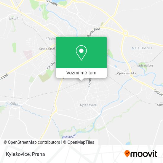 Kylešovice mapa