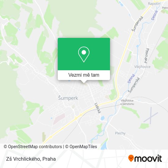 Zš Vrchlického mapa
