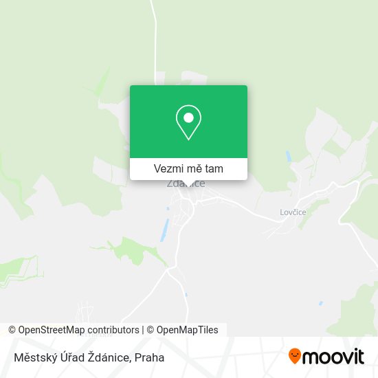 Městský Úřad Ždánice mapa