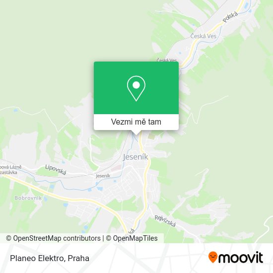 Planeo Elektro mapa