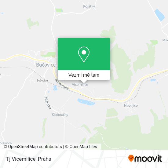 Tj Vícemilice mapa