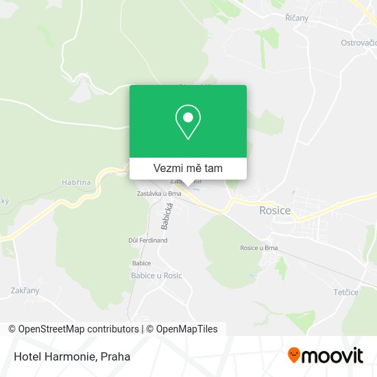 Hotel Harmonie mapa