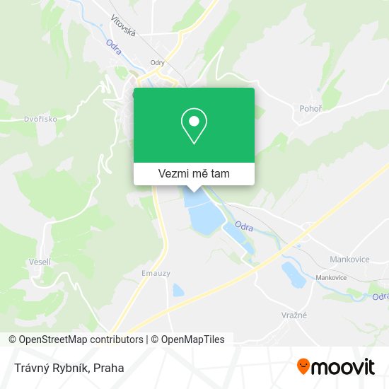 Trávný Rybník mapa
