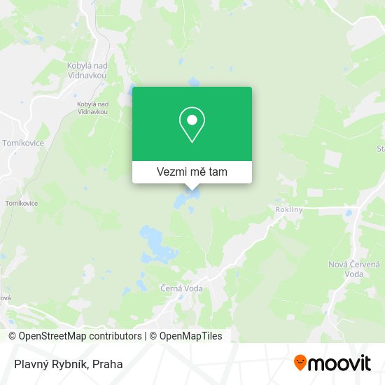 Plavný Rybník mapa