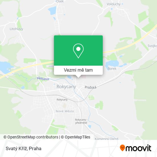 Svatý Kříž mapa