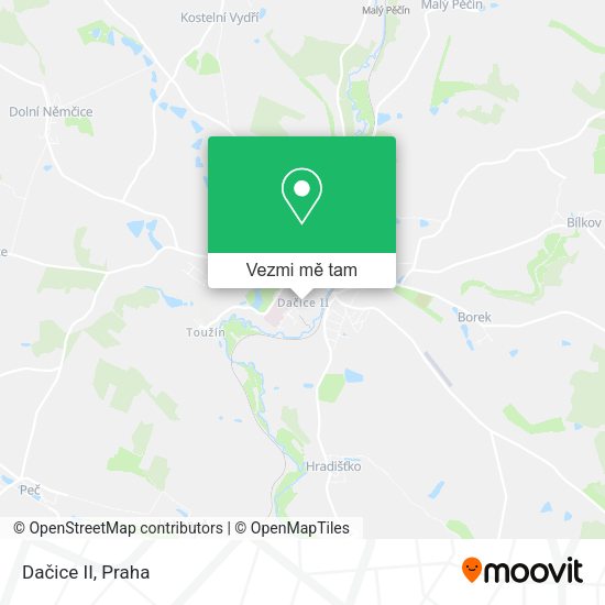 Dačice II mapa