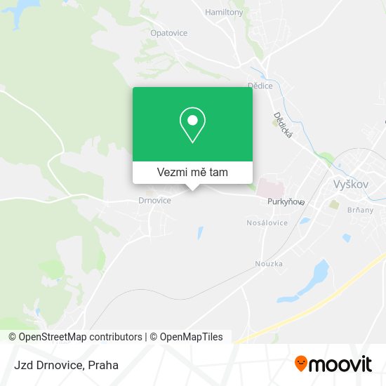 Jzd Drnovice mapa