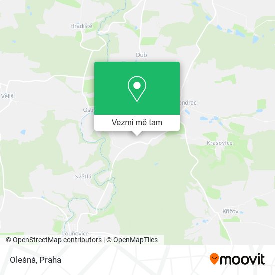 Olešná mapa