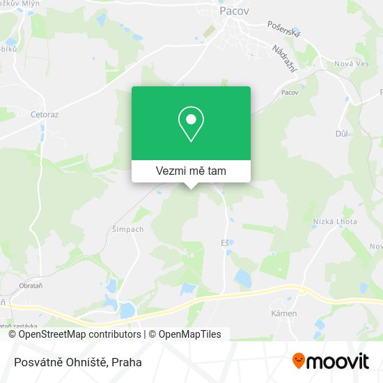 Posvátně Ohniště mapa