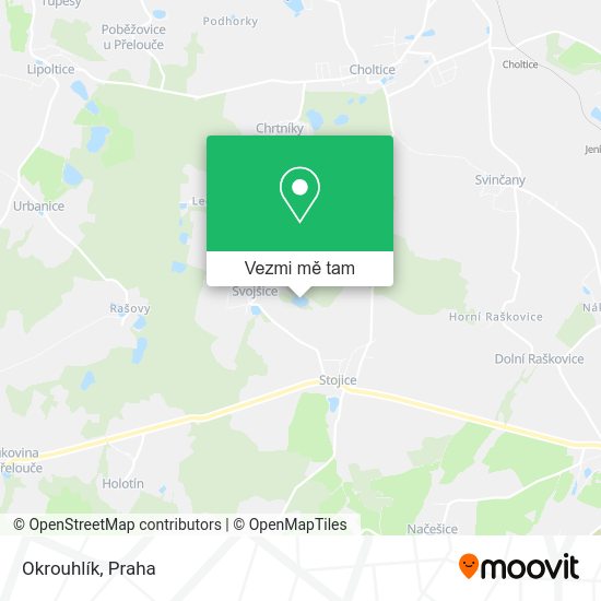 Okrouhlík mapa